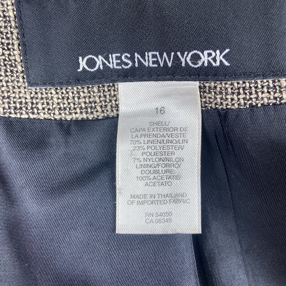 Jones New York Linen Button Down Blazer - Picture 8 of 8